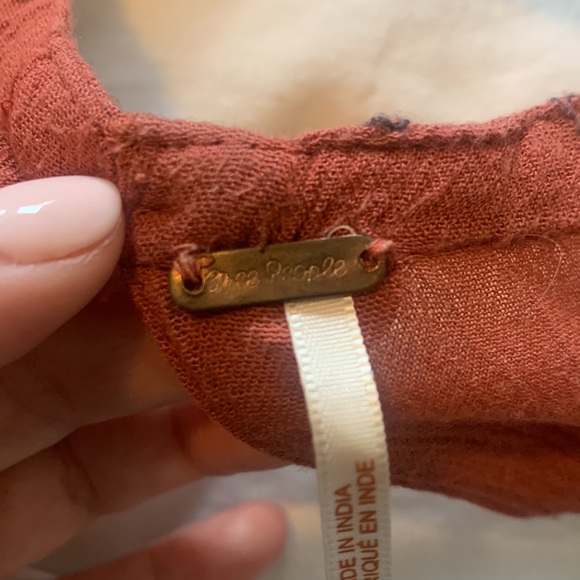 Free People Rust Tunic Open Back Size Medium - Picture 4 of 4